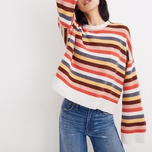 Madewell Cardiff Striped Crewneck Sweater
